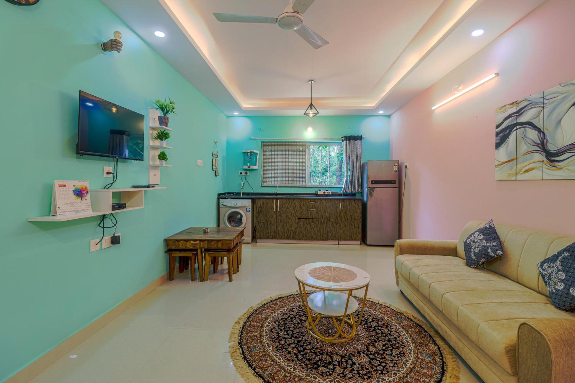 4BHK SPARKLING APARTMENT NEAR BEACH POOL&BAR 2bhkX2 Vagator Zimmer foto